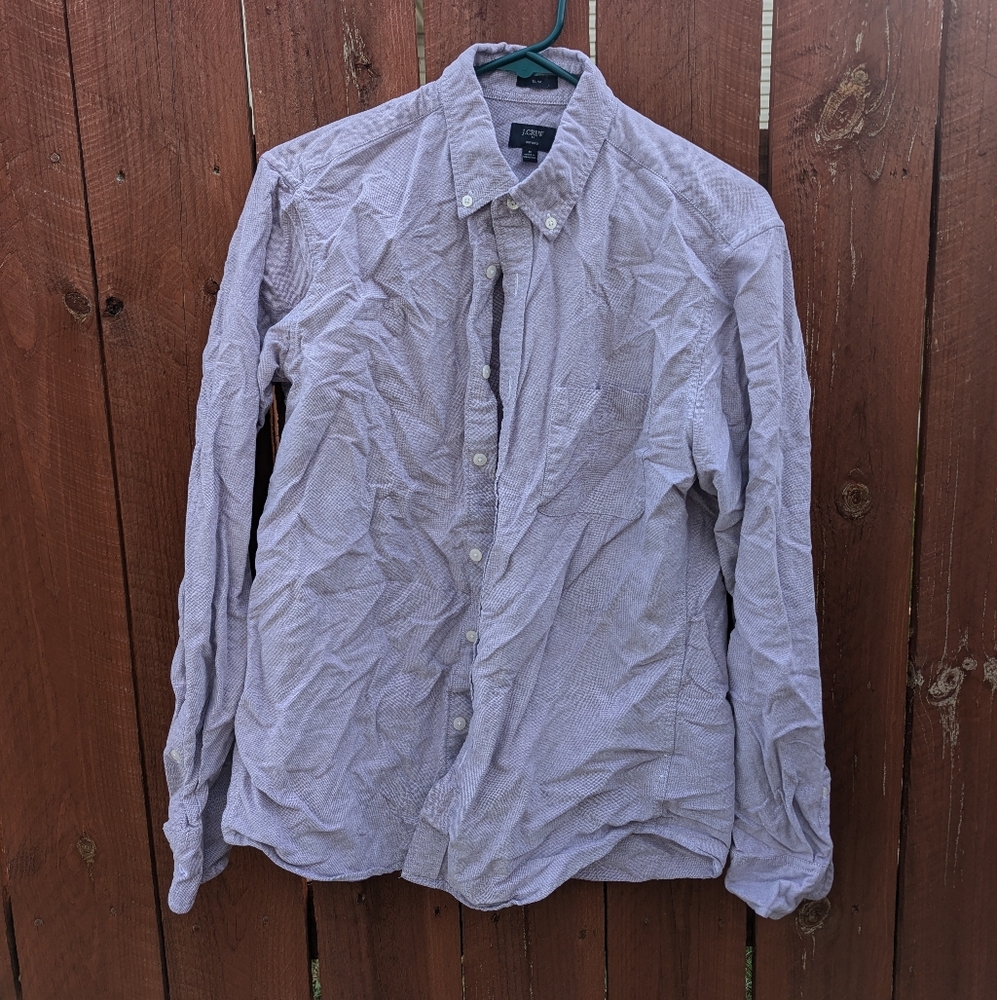 Purple Casual Button Down Shirt - Medium - Slim Fit